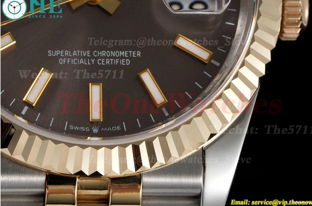 Stk Wrapped SS GMF Jub 904L Datejust A2836 Brown 126233 36MM YG 0120